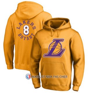 Veste a Capuche Los Angeles Lakers Kobe Bayant Jaune3