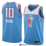 Maillot Sacramento Kings Frank Mason Ville 2018 Bleu