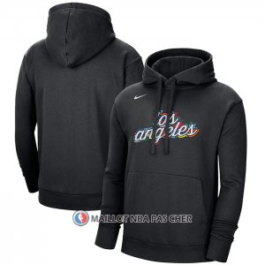 Veste a Capuche Los Angeles Clippers Ville 2022-23 Noir