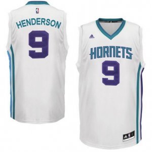 Maillot Hornets Henderson 9 Blanc