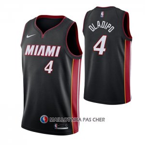 Maillot Miami Heat Victor Oladipo NO 4 Icon Noir  Maillot Miami Heat Victor Oladipo NO 4 Icon Noir