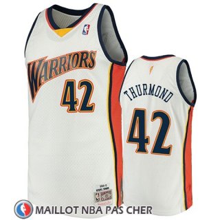 Maillot Golden State Warriors Nathaniel Thurmond 2009-10 Hardwood Classics Blanc
