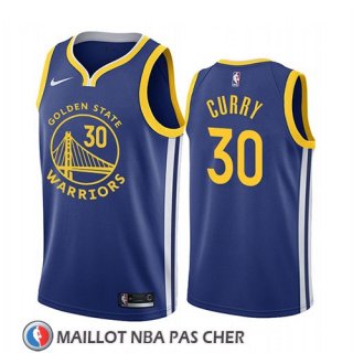 Maillot Golden State Warriors Stephen Curry Icon 2019-20 Bleu