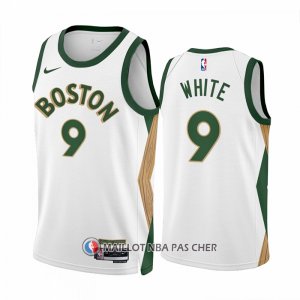 Maillot Boston Celtics Derrick White NO 9 Ville 2023-24 Blanc