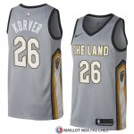 Maillot Cleveland Cavaliers Kyle Korver Ville 2018 Gris