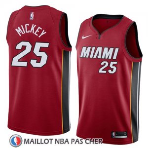 Maillot Miami Heat Jordan Mickey No 25 Statement 2018 Rouge
