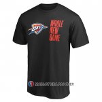 Maillot Manche Courte Oklahoma City Thunder Whole New Game Noir
