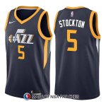 Maillot Utah Jazz David Stockton Icon 5 2017-18 Bleu