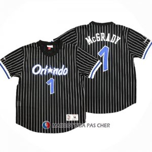Maillot Manche Courte Orlando Magic Tracy McGrady NO 1 Noir