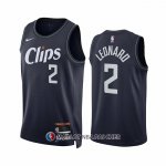 Maillot Los Angeles Clippers Kawhi Leonard NO 2 Ville 2023-24 Bleu