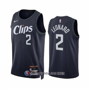 Maillot Los Angeles Clippers Kawhi Leonard NO 2 Ville 2023-24 Bleu