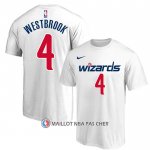 Maillot Manche Courte Washington Wizards Russell Westbrook Blanc