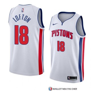 Maillot Detroit Pistons Zach Lofton Association 2018 Blanc