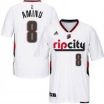 Maillot Manche Courte Blazers Aminu 8 Blanc