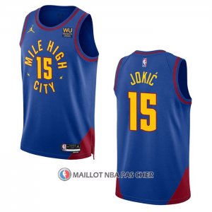 Maillot Denver Nuggets Nikola Jokic NO 15 Statement 2022-23 Bleu