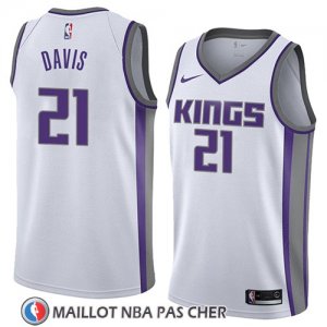 Maillot Sacramento Kings Deyonta Davis No 21 Association 2018 Blanc