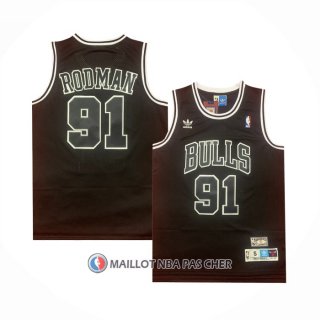 Maillot Chicago Bulls Dennis Rodman Retro Noir