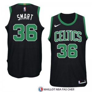 Maillot Boston Celtics Marcus Smart 36 Statement 2017-18 Noir