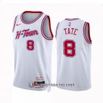 Maillot Houston Rockets Jae'sean Tate NO 8 Ville 2023-24 Blanc