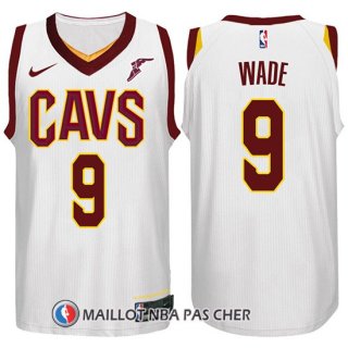 Maillot Cleveland Cavaliers Dwyane Wade 9 2017-18 Blanc