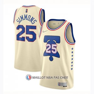 Maillot Philadelphia 76ers Ben Simmons Earned 2020-21 Crema
