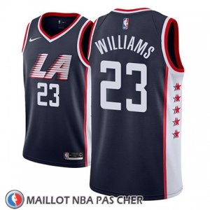 Maillot Los Angeles Clippers Lou Williams No 23 Ciudad 2018-19 Bleu