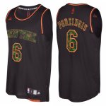 Maillot Camuoflage Mode Knicks Porzingis 6 Noir