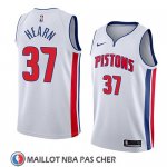 Maillot Detroit Pistons Reggie Hearn No 37 Association 2018 Blanc