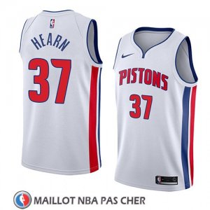 Maillot Detroit Pistons Reggie Hearn No 37 Association 2018 Blanc