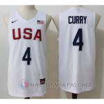 Maillot NBA Twelve USA Dream Team Curry 4# Blanc