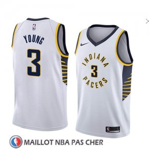 Maillot Indiana Pacers Joe Young No 3 Association 2018 Blanc