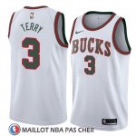 Maillot Milwaukee Bucks Jason Terry No 3 Classic 2018 Blanc