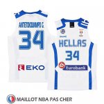 Maillot Grece Giannis Antetokounmpo 2019 FIBA Baketball World Cup Blanc