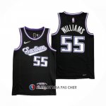 Maillot Sacramento Kings Jason Williams NO 55 Ville 2021-22 Noir