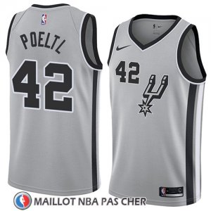Maillot San Antonio Spurs Jakob Poeltl Statement 2018 Gris