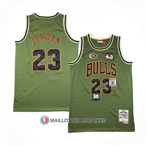 Maillot Chicago Bulls Michael Jordan NO 23 Mitchell & Ness 1997-98 Vert2