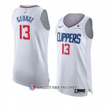 Maillot Los Angeles Clippers Paul George NO 13 Association 2020-21 Authentique Blanc