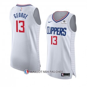 Maillot Los Angeles Clippers Paul George NO 13 Association 2020-21 Authentique Blanc