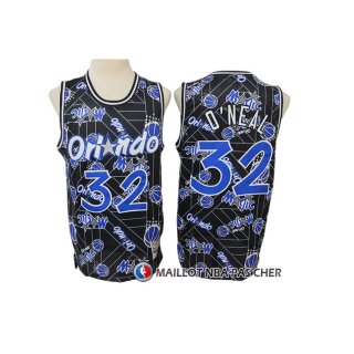 Maillot Orlando Magic Shaquille O'neal Hardwood Classics Tear Up Pack Noir