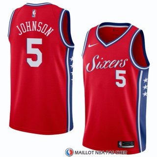 Maillot Philadelphia 76ers Amir Johnson Statement 2018 Rouge