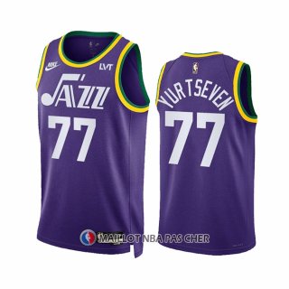 Maillot Utah Jazz Omer Yurtseven NO 77 Classic 2023-24 Volet