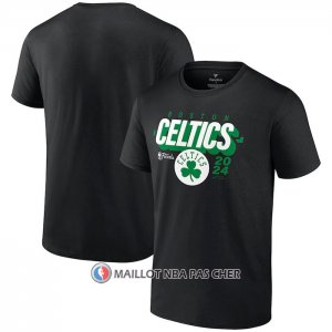 Maillot Manche Courte Boston Celtics 2024 NBA Finals Box Out Noir