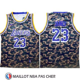 Maillot Los Angeles Lakers Lebron James Camuflaje Vert