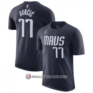 Maillot Manche Courte Dallas Mavericks Luka Doncic Statement 2022-23 Noir