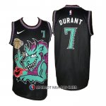Maillot Brooklyn Nets Kevin Durant No 7 Swamp Dragon Noir