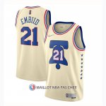 Maillot Philadelphia 76ers Joel Embiid Earned 2020-21 Crema