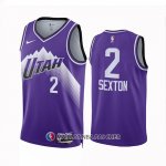 Maillot Utah Jazz Collin Sexton NO 2 Ville 2023-24 Volet