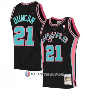 Maillot San Antonio Spurs Tim Duncan Mitchell & Ness 1998-99 Noir