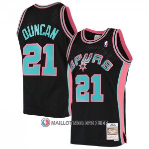 Maillot San Antonio Spurs Tim Duncan Mitchell & Ness 1998-99 Noir  Maillot San Antonio Spurs Tim Duncan Mitchell & Ness 1998-99 Noir