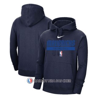 Veste a Capuche Dallas Mavericks Practice Performance 2022-23 Bleu2